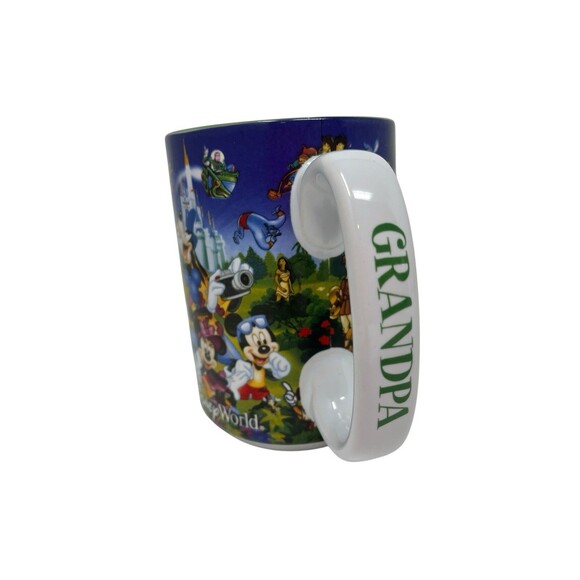 Walt Disney World Mug Cup GRANDPA Four Parks Coffee Tea All Over Character - Picture 10 of 14